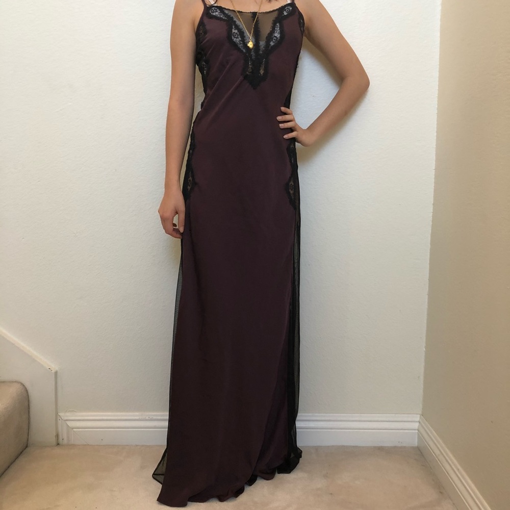 Urban Outfitters Satin Lace Maxi Dress